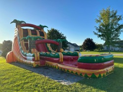 20' Tropical Inferno Dual Lane Water Slide